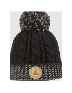 Bonnet à pompon evan noir enfant - Cairn