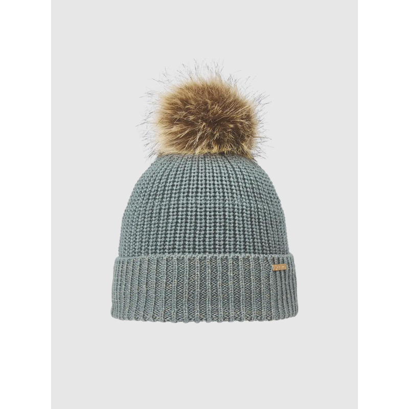 Bonnet à pompon lea bleu fille - Cairn