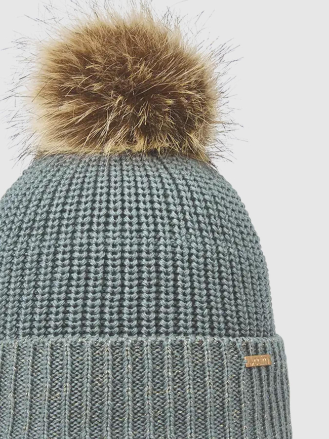 Bonnet à pompon lea bleu fille - Cairn