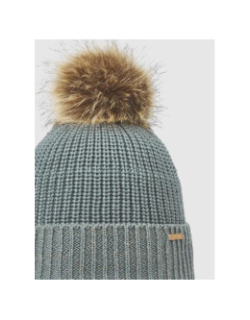 Bonnet à pompon lea bleu fille - Cairn