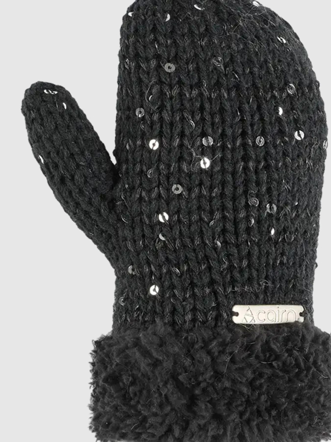 Moufles polaire manon noir enfant - Cairn