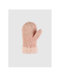Moufles polaire manon rose enfant - Cairn