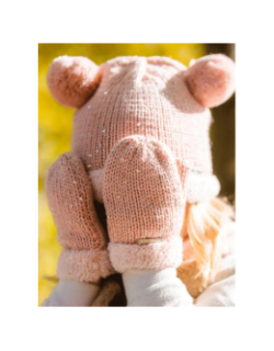 Moufles polaire manon rose enfant - Cairn