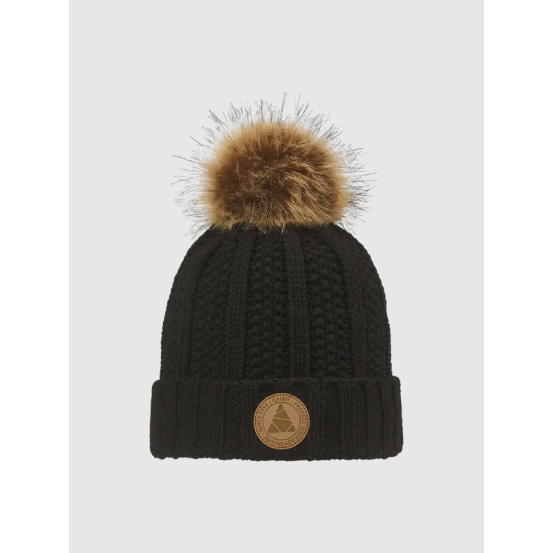 Bonnet pompon zoé noir femme - Cairn