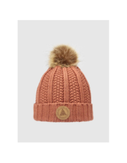 Bonnet pompon zoé rose femme - Cairn