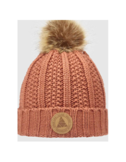 Bonnet pompon zoé rose femme - Cairn
