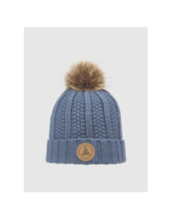 Bonnet pompon zoé bleu femme - Cairn