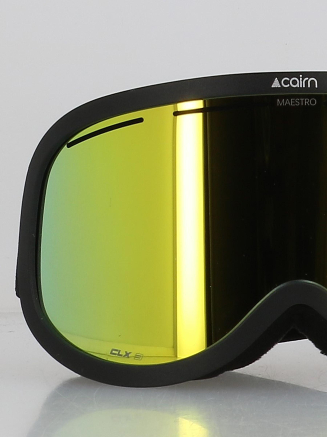Masque de ski maestro clx3 noir et doré homme - Cairn
