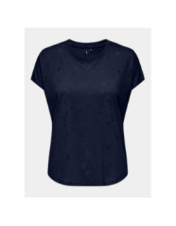 T-shirt à manches courtes onpaub-bia bleu marine femme - Only