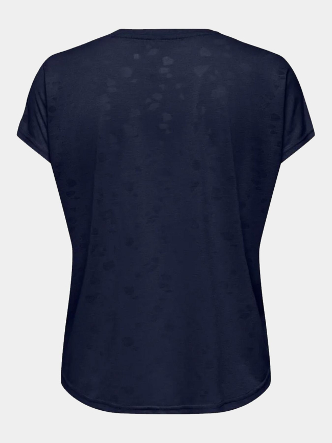 T-shirt à manches courtes onpaub-bia bleu marine femme - Only