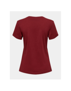 T-shirt de sport onplux life bordeaux femme - Only Play