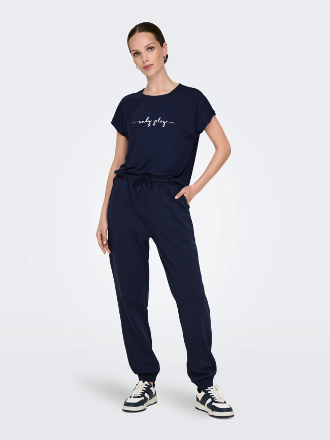 Pantalon jogging onplux bleu marine femme - Only