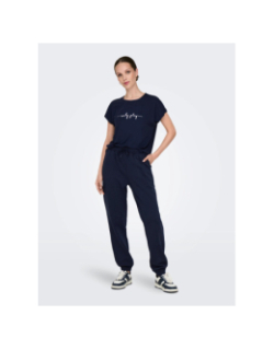 Pantalon jogging onplux bleu marine femme - Only
