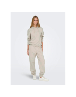 Pantalon jogging onplux beige femme - Only