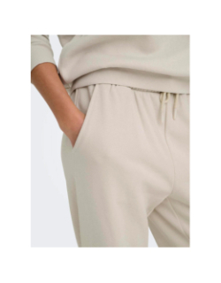 Pantalon jogging onplux beige femme - Only