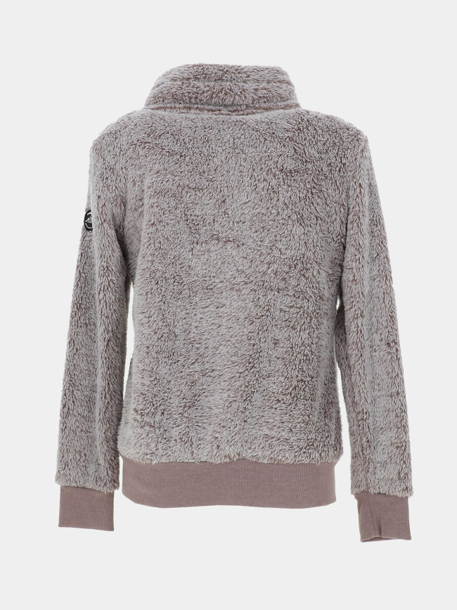 Veste polaire livia beige femme - Angele Sportswear