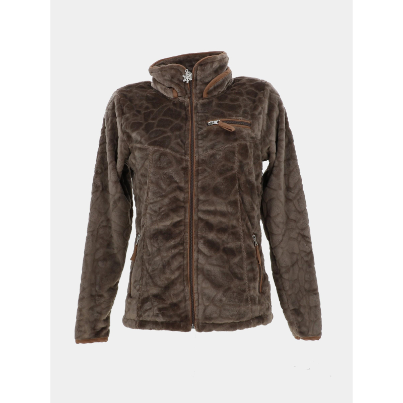 Veste polaire innsbruck marron femme - Angele Soprtswear