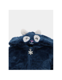 Veste polaire à capuche reglisse bleu tout petit - Angele Sportswear