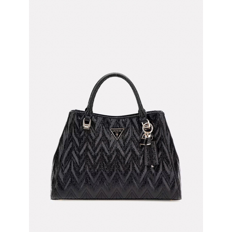 Sac à main adelard dome satchel noir femme - Guess
