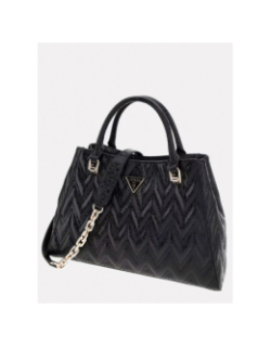 Sac à main adelard dome satchel noir femme - Guess