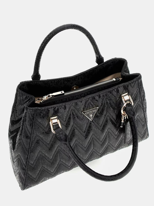 Sac à main adelard dome satchel noir femme - Guess