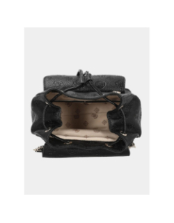 Sac à dos monogramme deesa noir femme - Guess