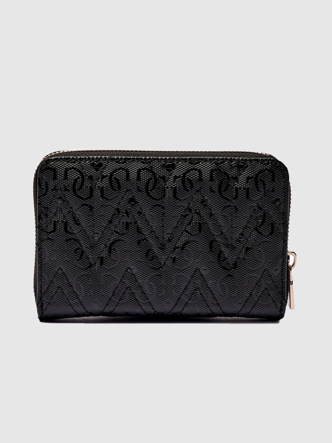 Mini portefeuille adelard noir femme - Guess