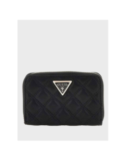 Mini portefeuille matelassé didi noir femme - Guess