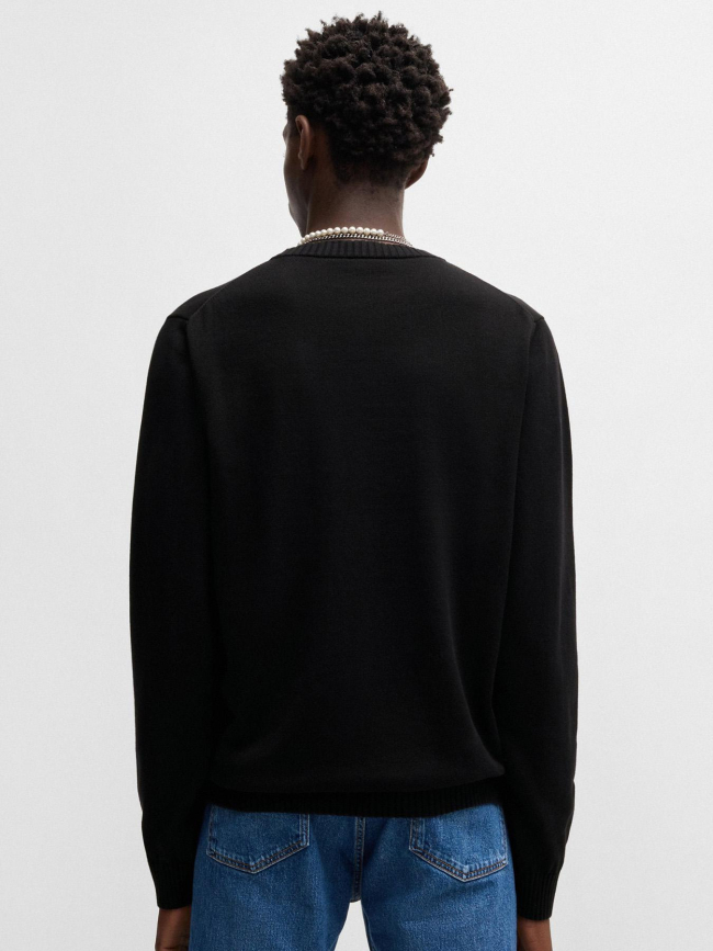 Pull col rond san cosmo-c noir homme - Hugo