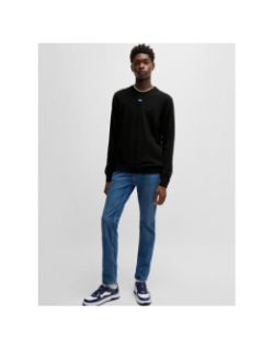 Pull col rond san cosmo-c noir homme - Hugo