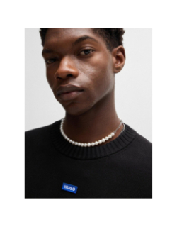 Pull col rond san cosmo-c noir homme - Hugo
