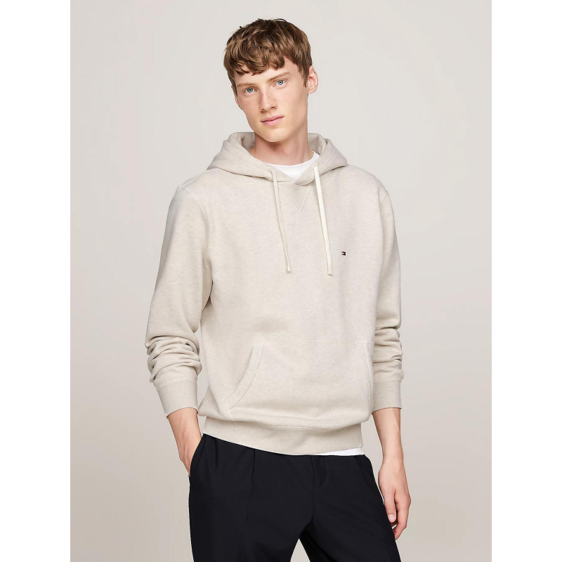 Sweat à capuche essential fleece beige homme - Tommy Hilfiger