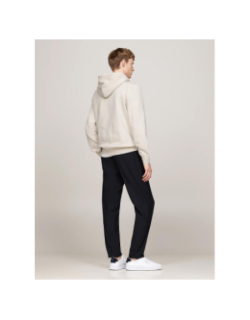 Sweat à capuche essential fleece beige homme - Tommy Hilfiger