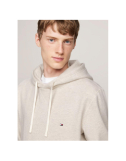 Sweat à capuche essential fleece beige homme - Tommy Hilfiger