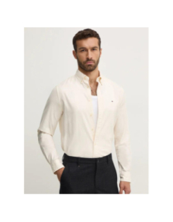 Chemise à drapeau brodé blanc homme - Tommy Hilfiger