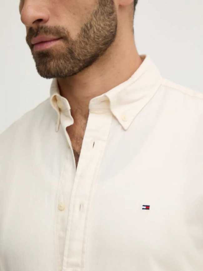 Chemise à drapeau brodé blanc homme - Tommy Hilfiger
