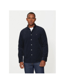 Chemise en velours côtelé bleu marine homme - Tommy Hilfiger