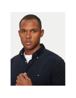 Chemise en velours côtelé bleu marine homme - Tommy Hilfiger