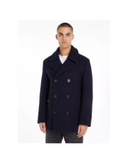 Manteau laine premium bleu marine homme - Tommy Hilfiger