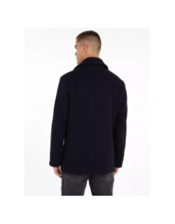 Manteau laine premium bleu marine homme - Tommy Hilfiger