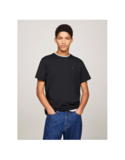 T-shirt slim logo brodé noir homme - Tommy Jeans