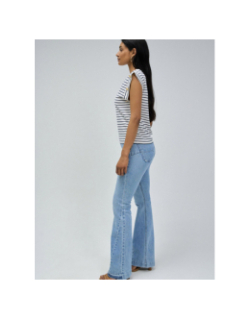 T-shirt metallic sailor stripes blanc femme - Salsa