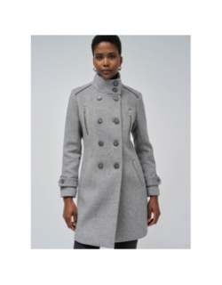 Manteau en tissu grace gris femme - Salsa