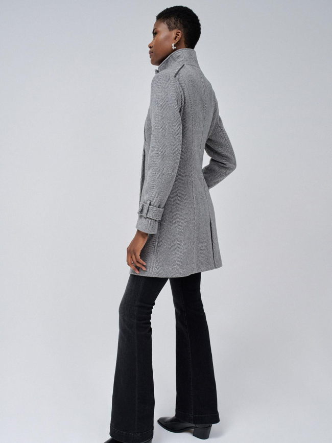 Manteau en tissu grace gris femme - Salsa