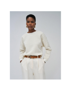 Sweat pailleté blanc doré femme - Salsa