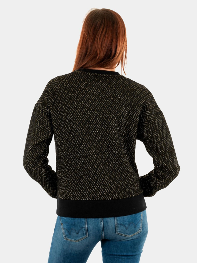 Sweat pailleté noir doré femme - Salsa