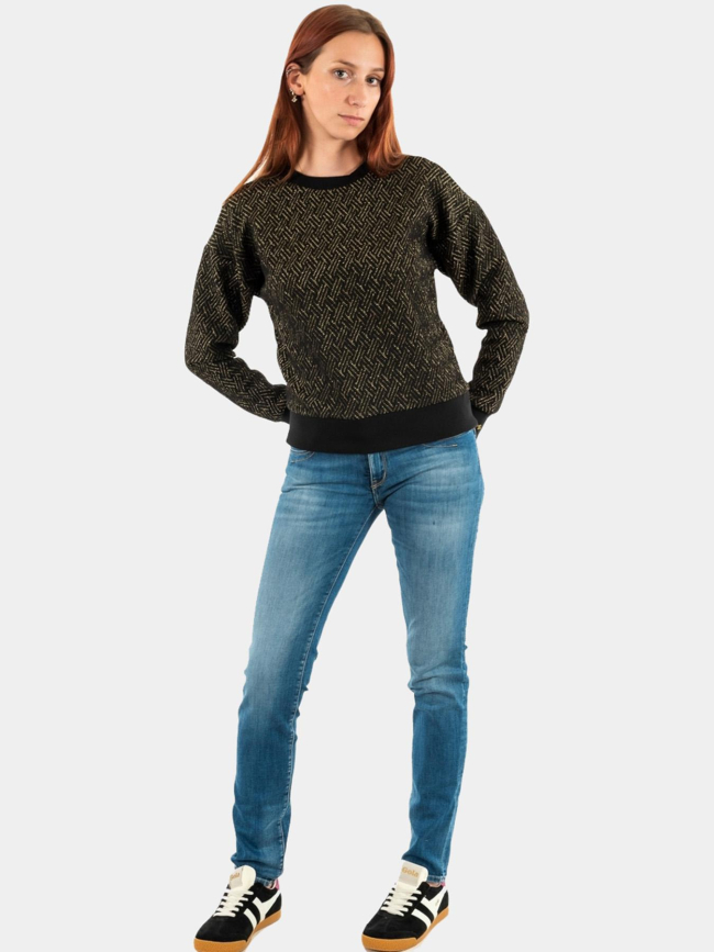 Sweat pailleté noir doré femme - Salsa