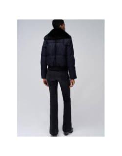 Blouson gonglant en jean bleu marine femme - Salsa