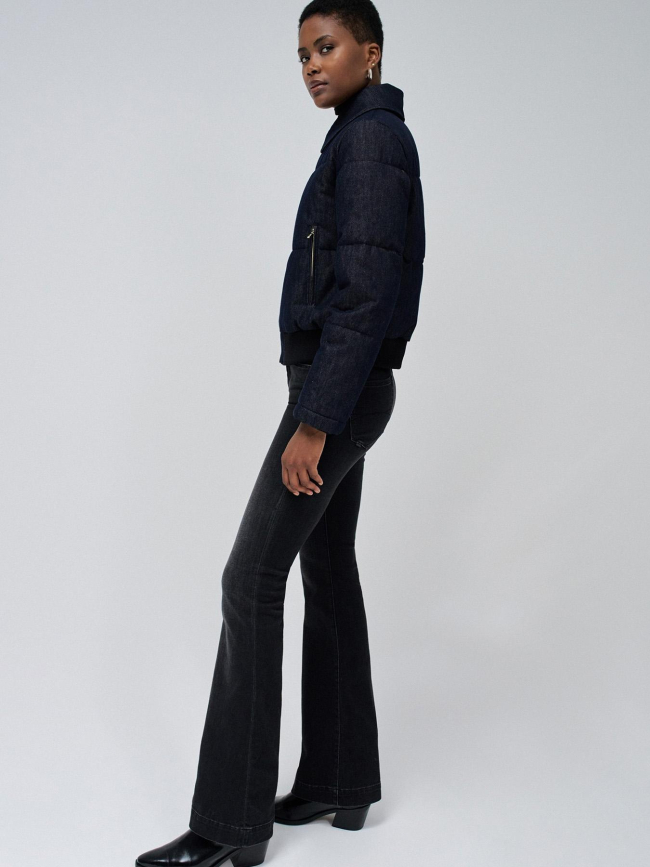 Blouson gonglant en jean bleu marine femme - Salsa