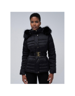 Manteau matelassé coupe slim jackie noir femme - Salsa